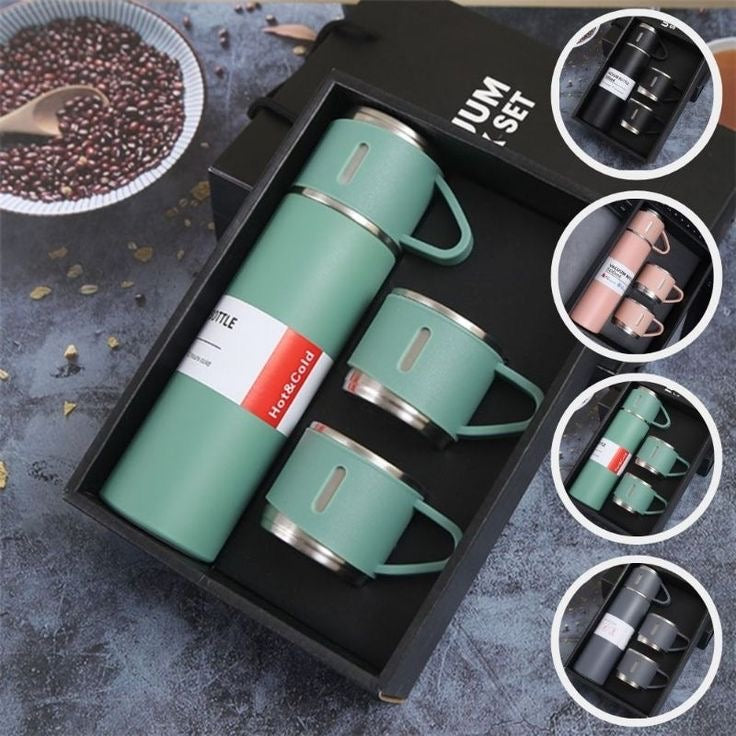 Vacuum Flask and Mug Gift Set (500ml)