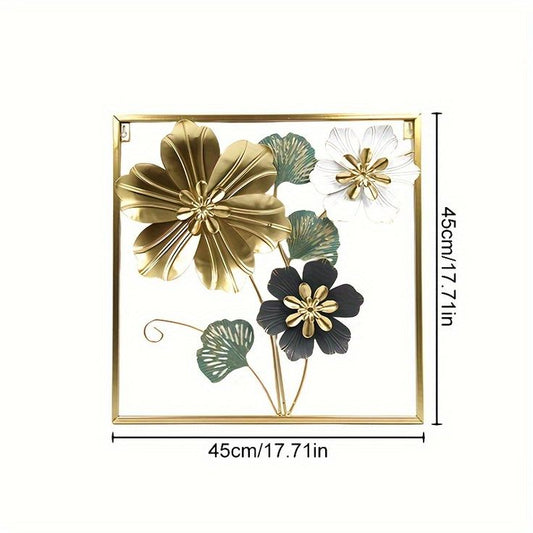 Golden Harmony Wall Decor -Square Frame