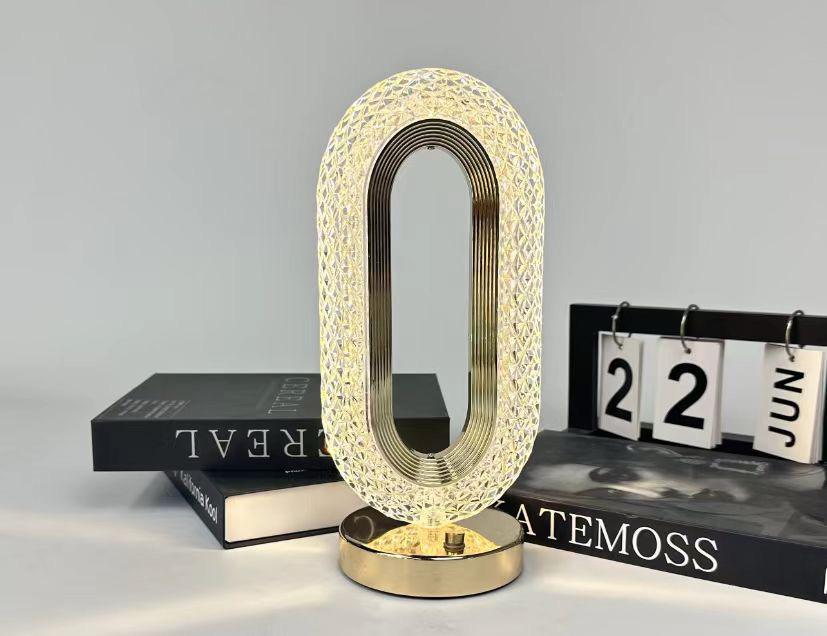 Crystal Texture | Touch Control | Rechargeable.  3 Mode lights ( White , Warm, Natural)