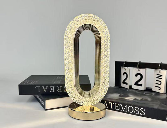 Crystal Texture | Touch Control | Rechargeable.  3 Mode lights ( White , Warm, Natural)