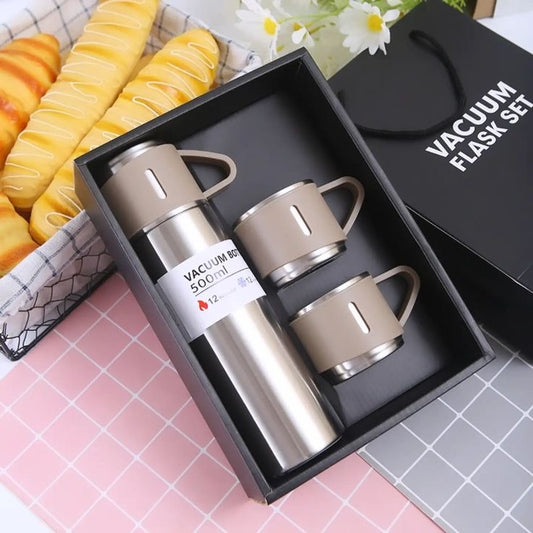 Vacuum Flask and Mug Gift Set (500ml)