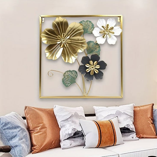 Golden Harmony Wall Decor -Square Frame