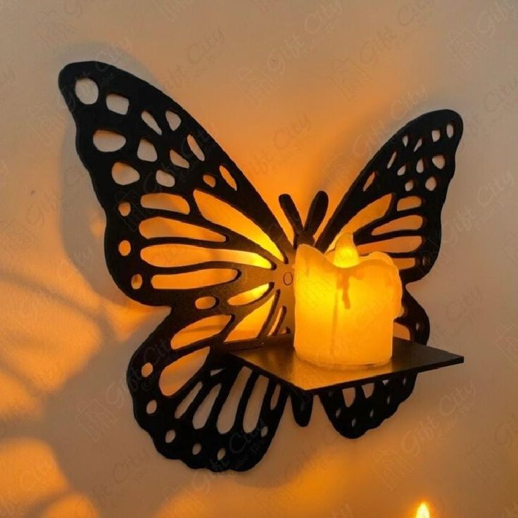 Butterfly Wall Sconce Candle Holder
